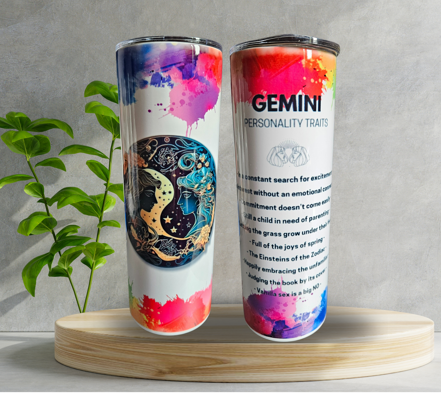 20 oz Water Tumbler - Astrology - Gemini
