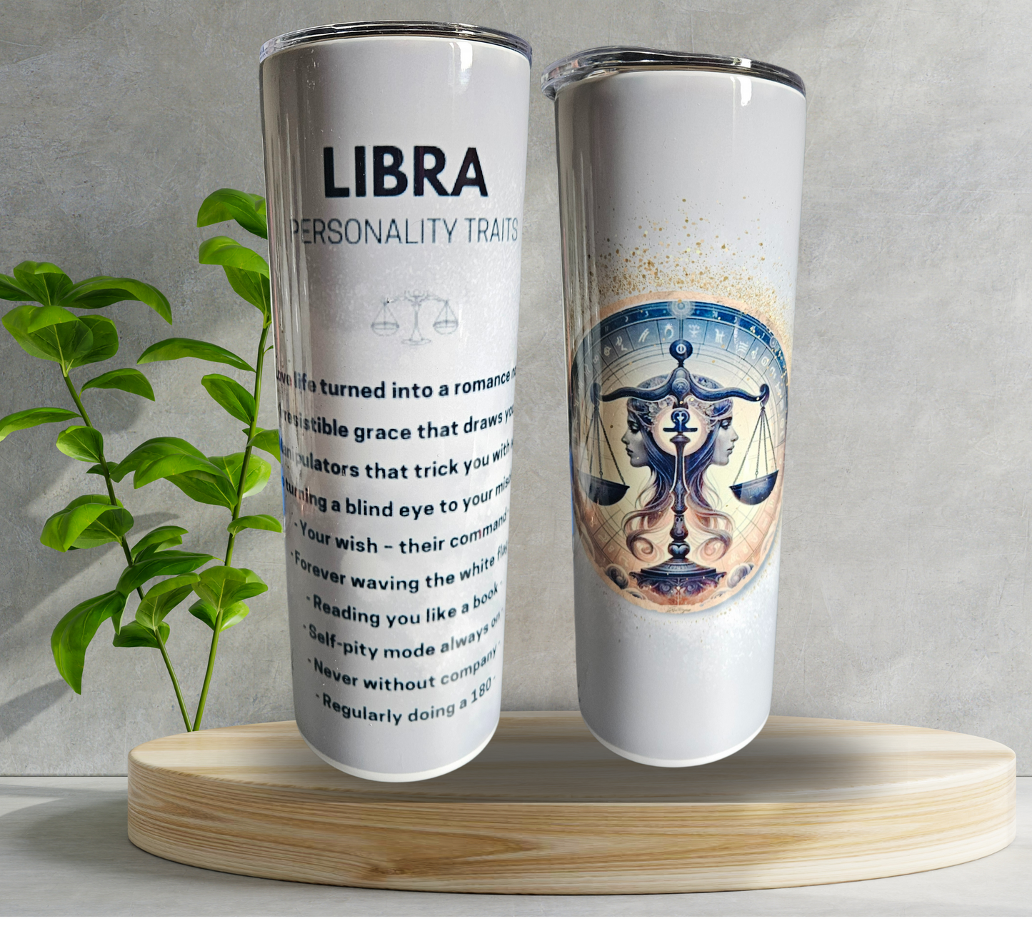 20 oz Water Tumbler - Astrology - Libra