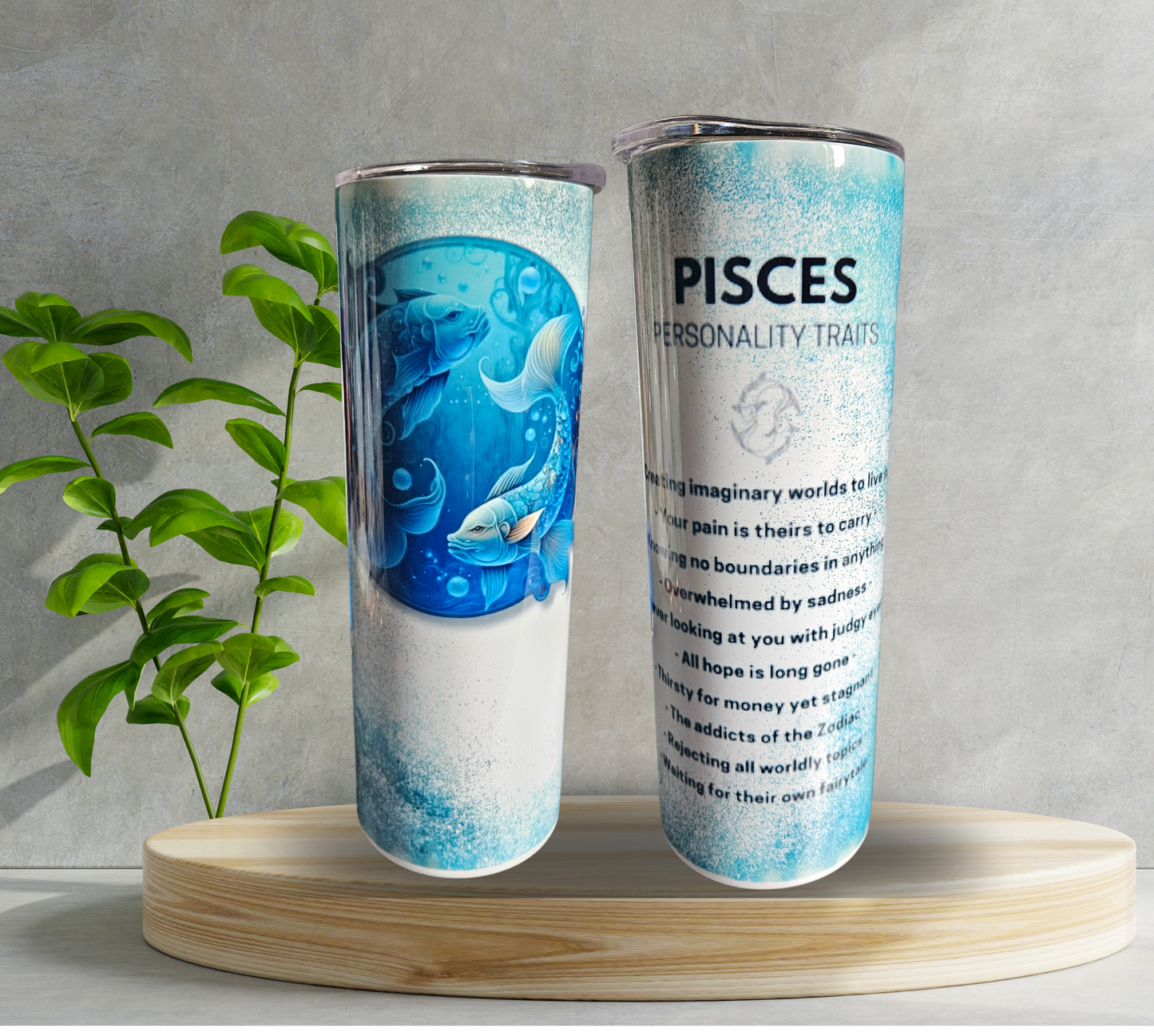 20 oz Water Tumbler - Astrology - Pisces
