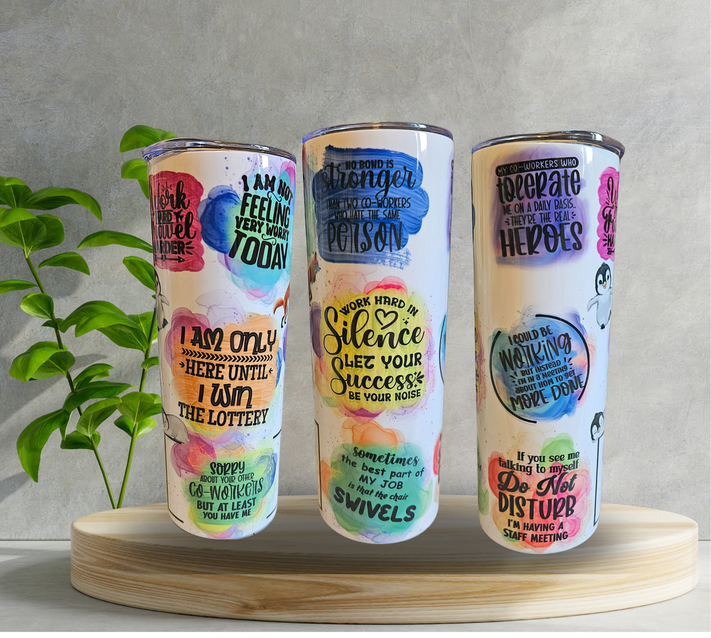 20 oz Water Tumbler - Office Funnies