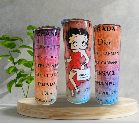 20 oz Water Tumbler - Betty Boop - Fashion