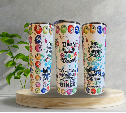 20 oz Water Tumbler - Bingo
