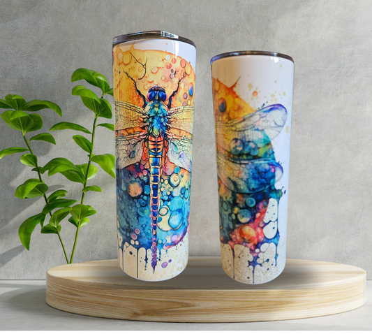 20 oz Water Tumbler - Dragonfly - Ink