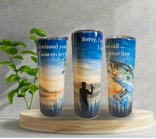 20 oz Water Tumbler - Fishing - Other Line