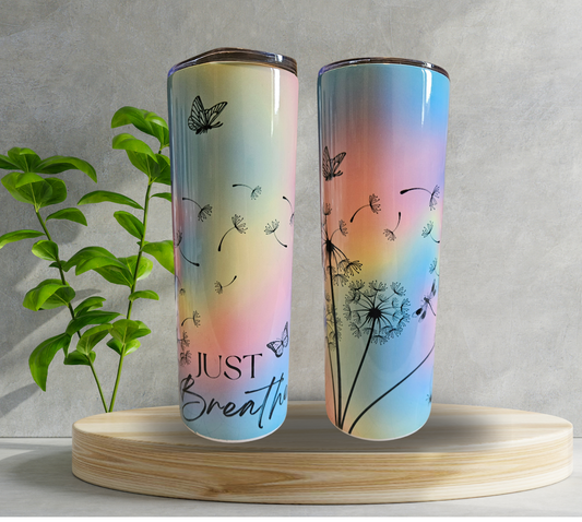 20 oz Water Tumbler - Just Breathe